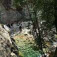 Subiendo junto al barranco 