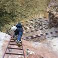 Escaleras que nos permiten acceder a las pinturas 