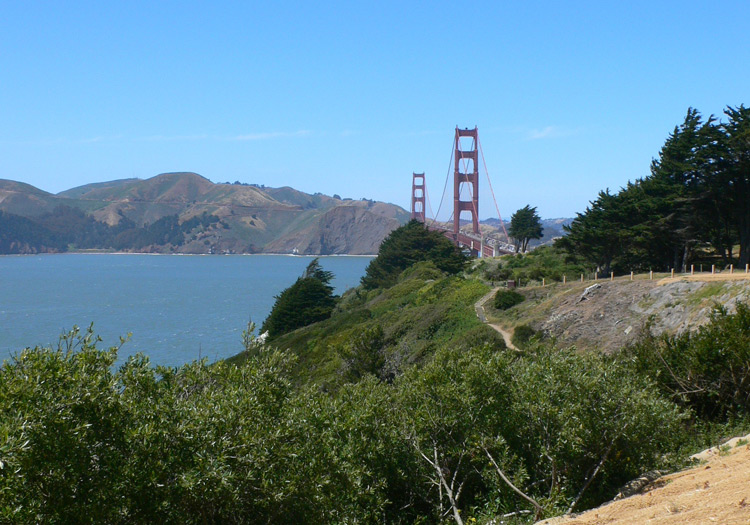 Primera vista del puente Golden Gate / Ruta en Bici San Francisco | Golden Gate | Sausalito 
