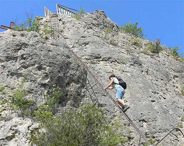 Segunda escalera / La Roca de Capluc 