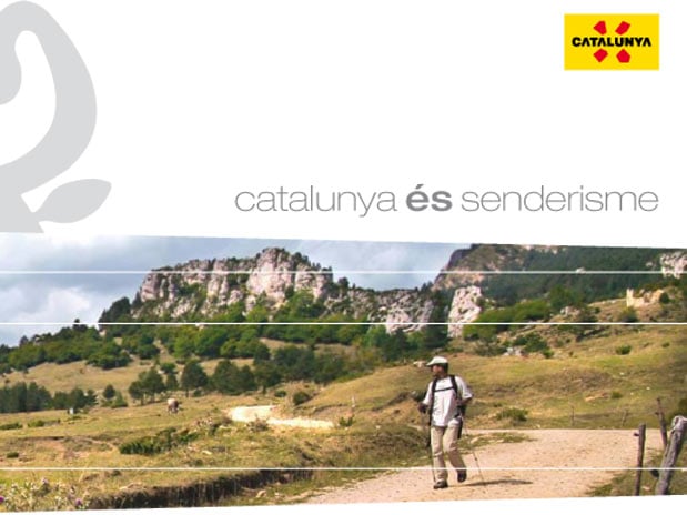 Imagen del librito (® Turisme de Catalunya) / Blog · Grandes caminos a pie en Catalunya 