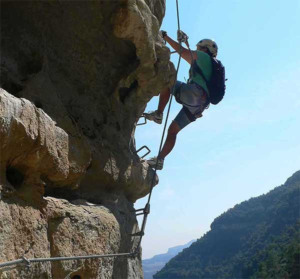 Subiendo el tramo atlético de l´Esperó 