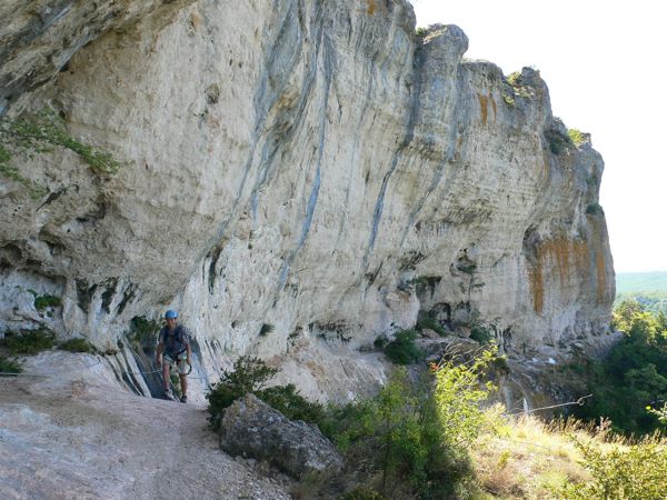 Aquí se junta el recorrido con el tramo más fácil 