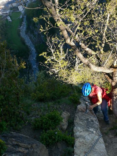 Junto al mirador de Broto 