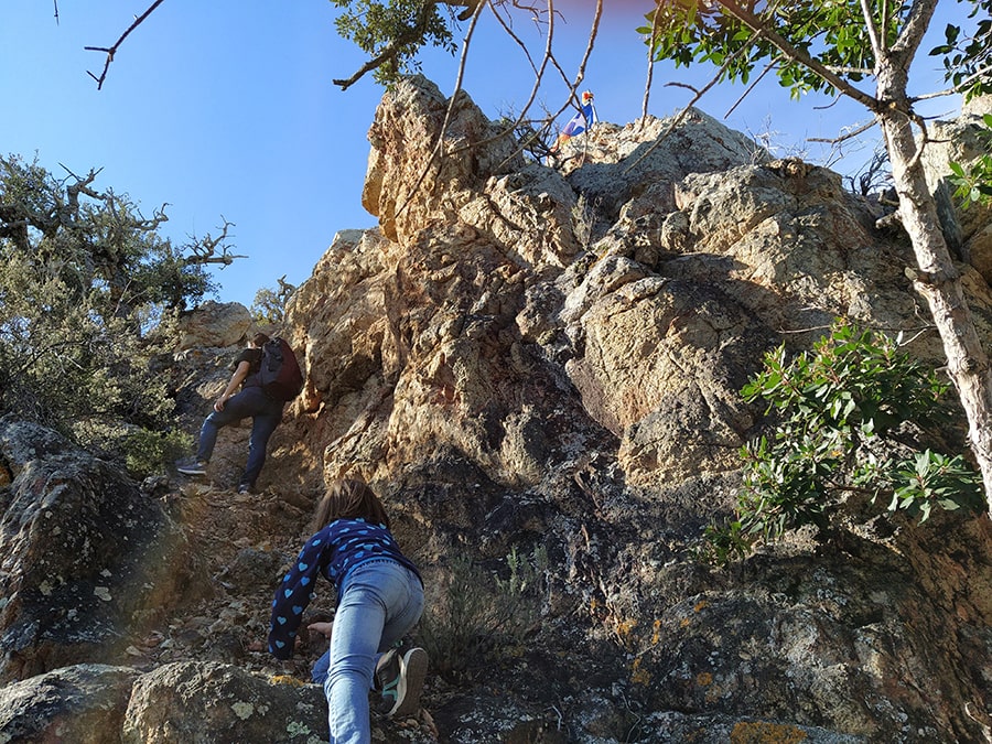 Desgrimpada bajando del Puig de l