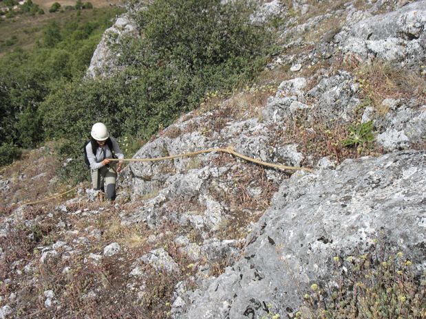 Comienzo de la ferrata 
