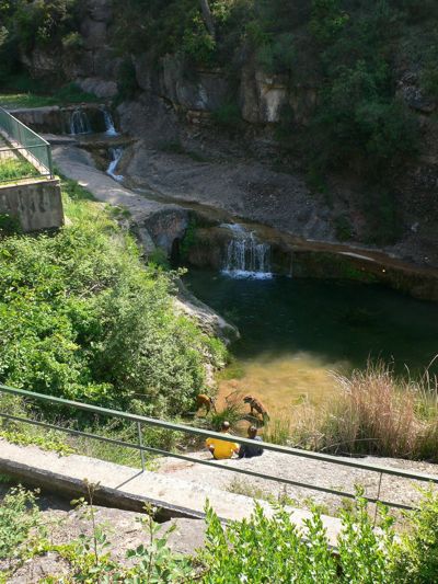 Zona de descanso de Les Fonts de Rellinars 