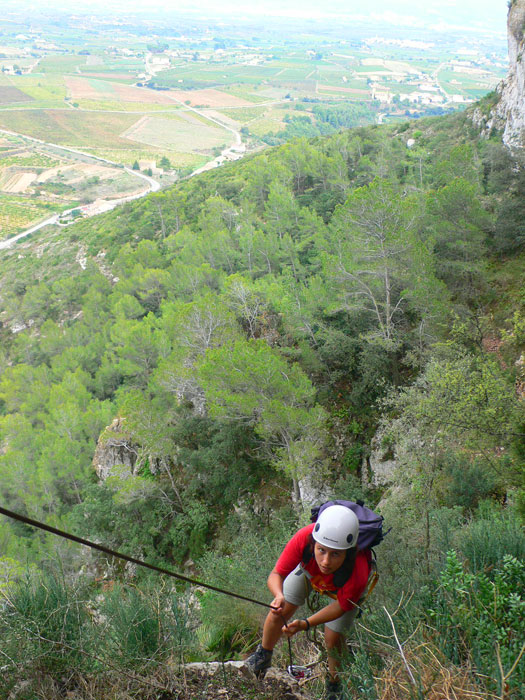 Subiendo hasta la zona vertical 