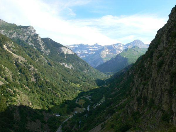 Vistas a Gavarnie desde la ferrata 