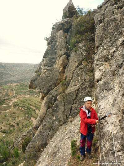 Fin del primer muro (© Montañismo para todos) 