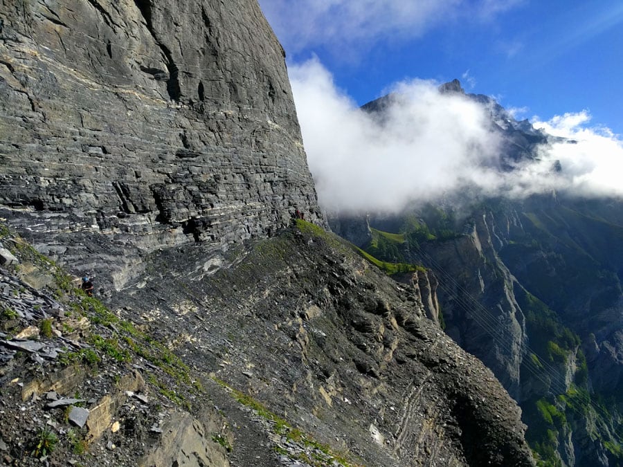 Vista atrás a lo expuesto del tramo Nase 