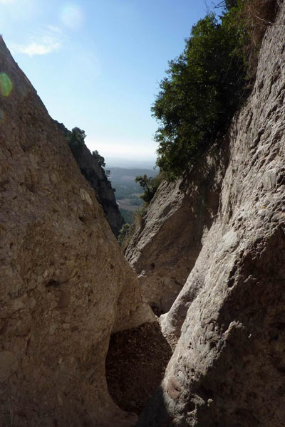 Aspecto del barranco en la parte alta - Joc de lOca (© Miguel Valle) 