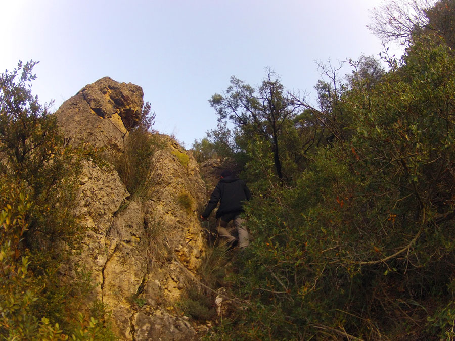 Último resalte de la vía ferrata de La Selva 
