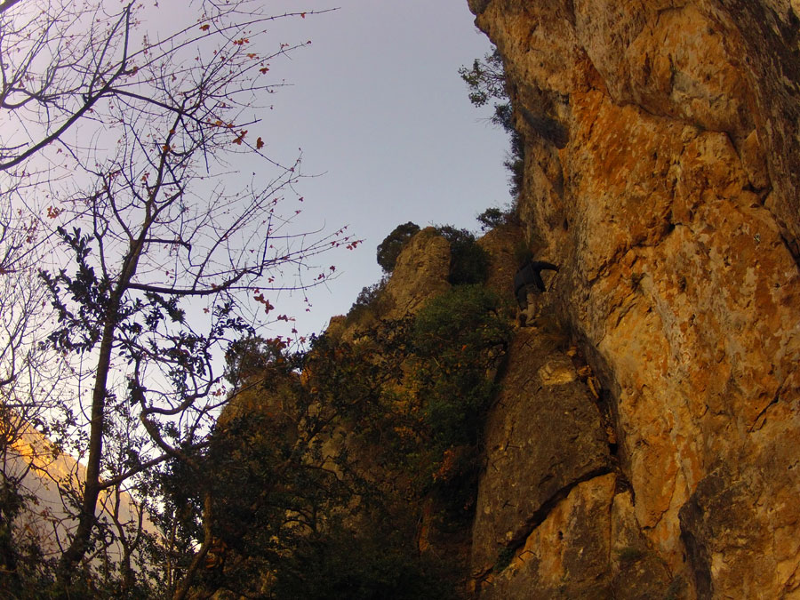 La vía ferrata de La Selva 