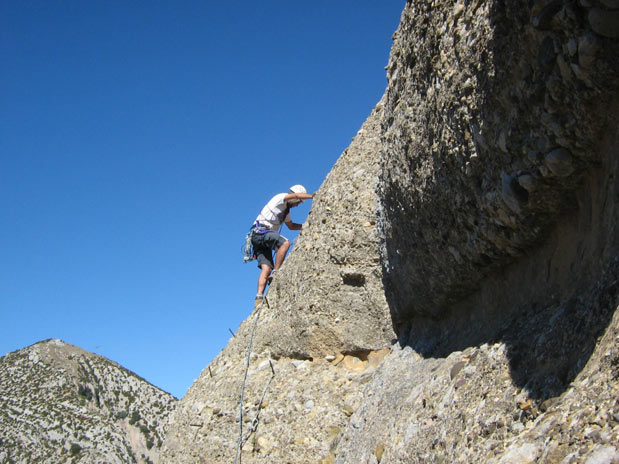 Subiendo el paso clave (© Pablo Esteban) 