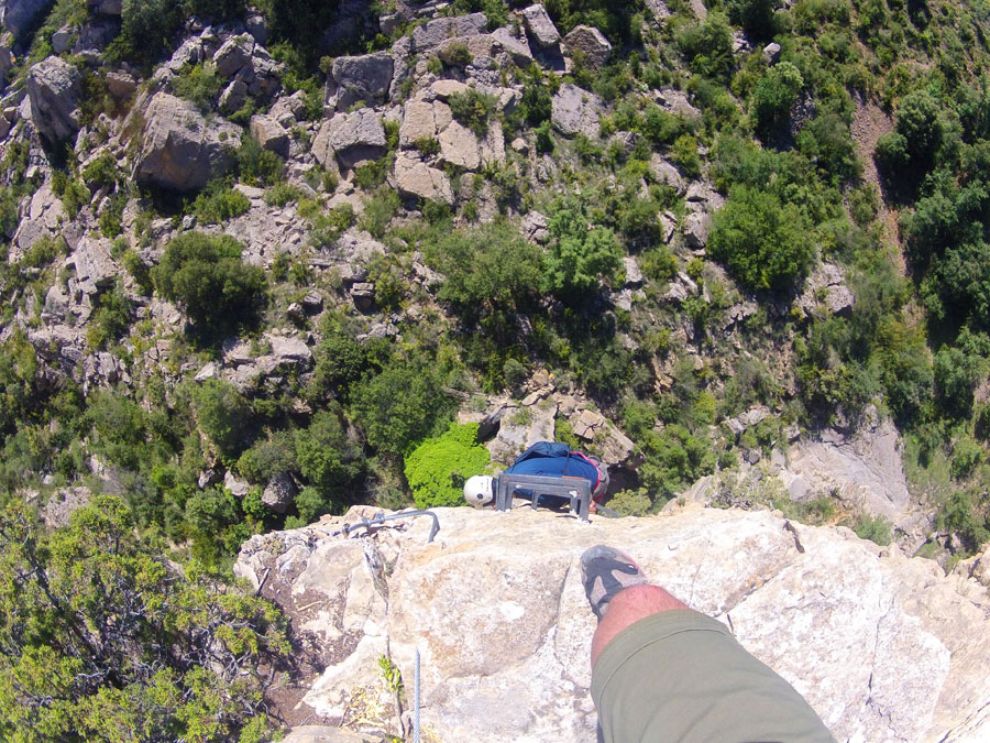 Saliendo de la vía ferrata 