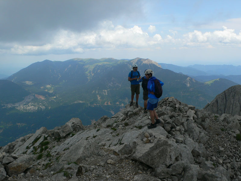 En la cima del Calderer 
