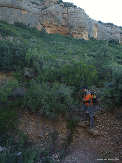 Cuerda en el Barranco de la Coveta 