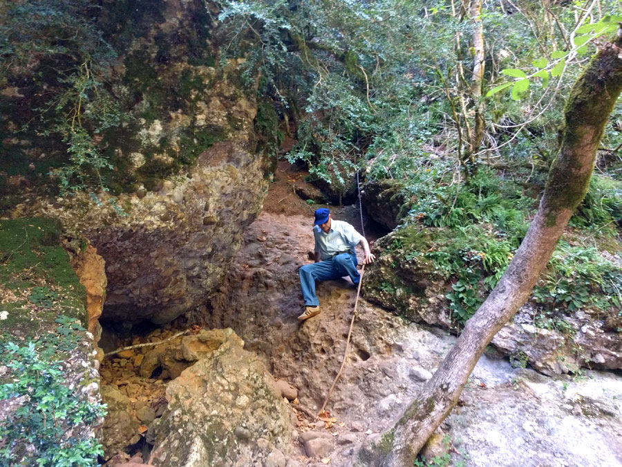 Última cuerda para llegar al pont Cabradís 