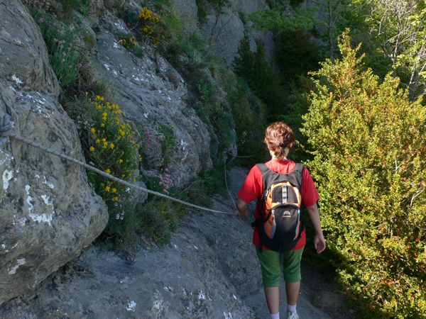 Otro tramo equipado del camí dels Burros 