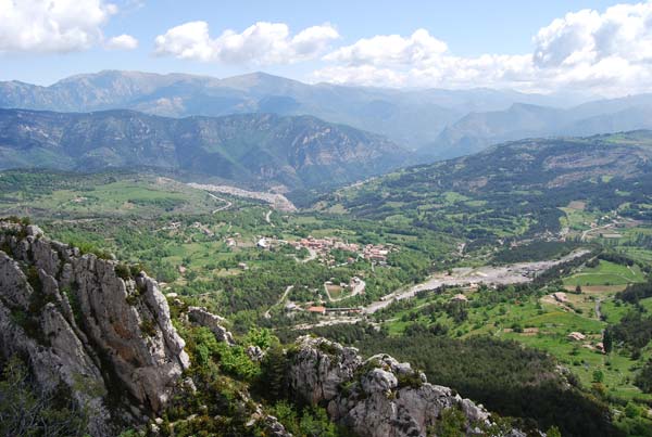 Vistas a Vallcebre desde la cima de l