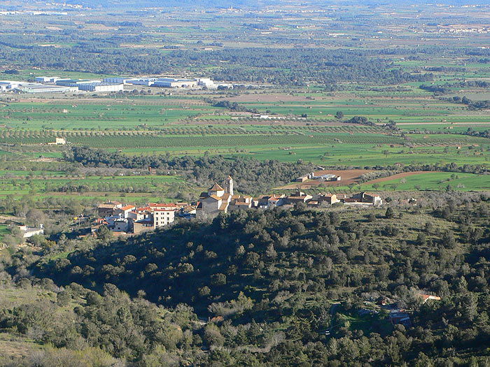 Figuerola del Camp desde la vía ferrata 
