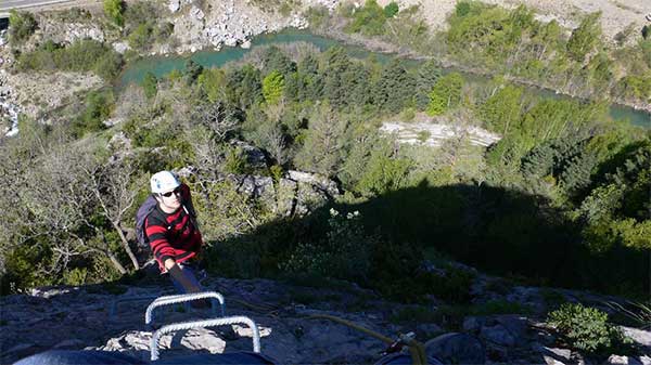 El río Gállego nos acompañará en la ascensión 