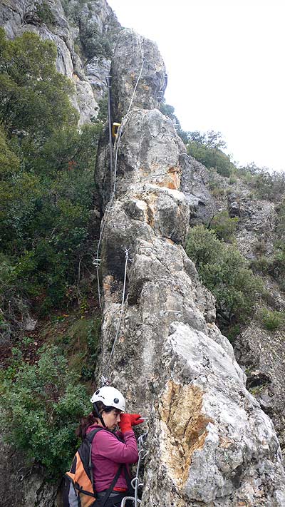 Llegamos al muro final reforzado para aumentar su estabilidad 