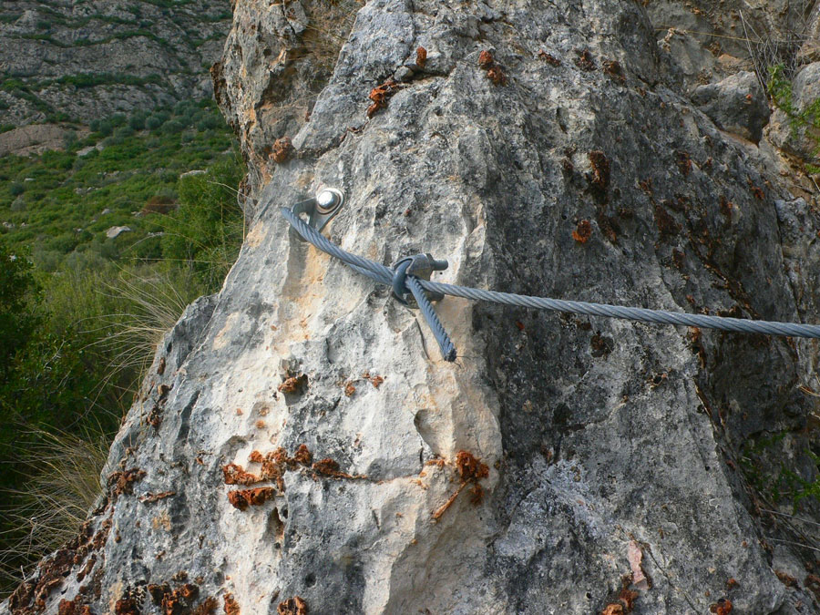 Primer tensor del cable de vida 