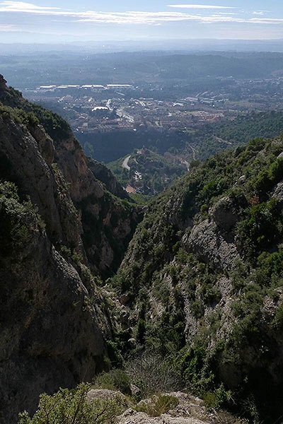 Vertiginosa vista del torrente 