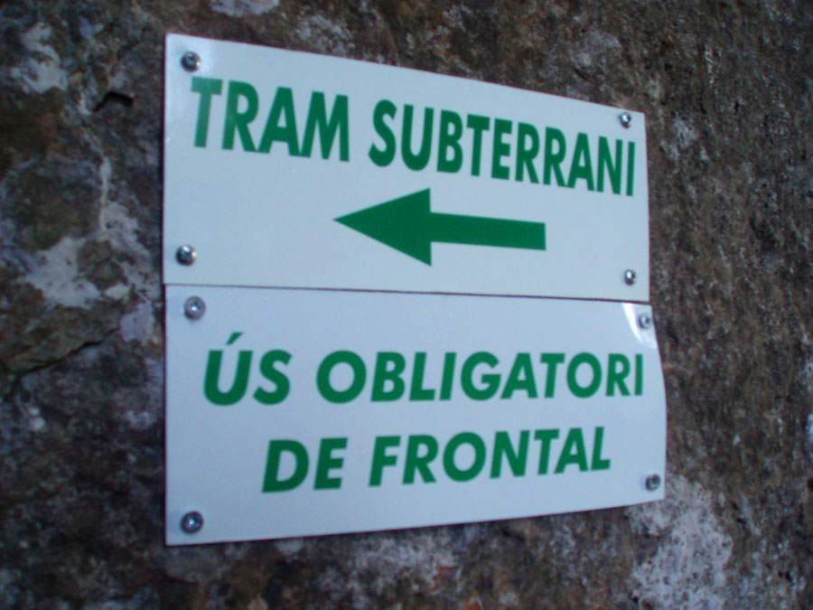 Entrada al tramo subterráneo 