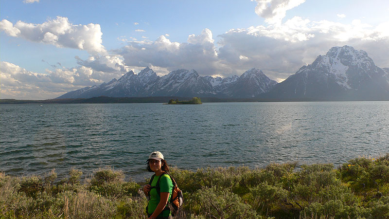 Lago Jackson y las Tetons desde Hermitage 