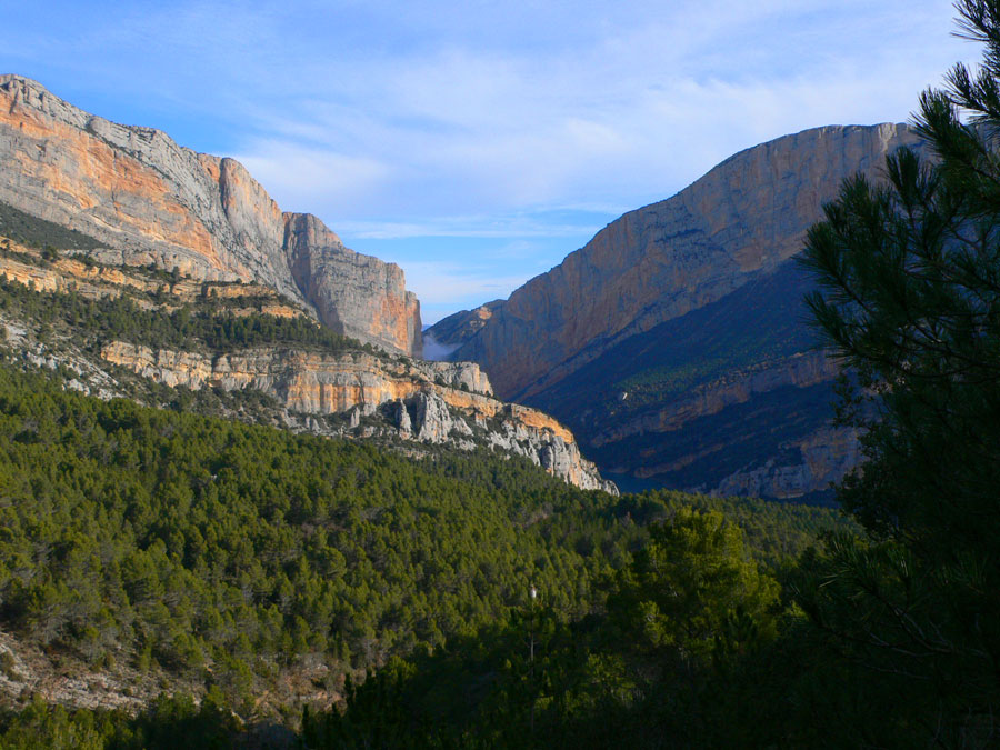 El congost de Mont-rebei desde Montfalcó 