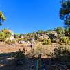 Vista a la plaza principal desde el poste 89 el último / Ruta a pie Los Callejones de las Majadas. Serranía de Cuenca 