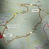 Croquis de la ruta  / Ruta a pie Cingles de Malanyeu 