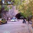 En la zona de escalada de la Foixarda en Montjuic 