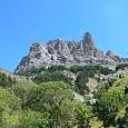 Inicio del camino de aproximación con vistas directas a nuestro objetivo 
