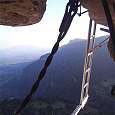 En la escalera 