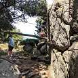 Entrada a un segundo tramo de vía ferrata -el más largo- 