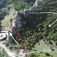 Croquis oficial de la vía ferrata 