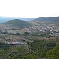 Vistas a Fuentespalda desde la cima de la ferrata 