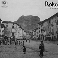Vista de la Peña del Morral en una imagen histórica reproducida en el salvamanteles de la taberna Rokola -por cierto recomendable su bocadillo de longaniza- 