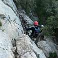 El descenso es como una ferrata más 
