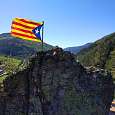 Vista atrás a la zona de destrepe de la bandera 