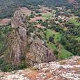 Vista general del recorrido de la vía ferrata desde el mirador de Peñallana 
