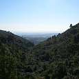 Vista atrás desde el pie de la vía equipada 
