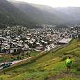 Camino de la estación de tren de Zermatt 