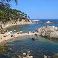 Llegamos a cala Estreta 