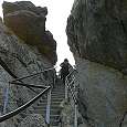 Más escaleras a Moro Rock 