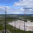 El paisaje que rodea el Grand Prismatic 
